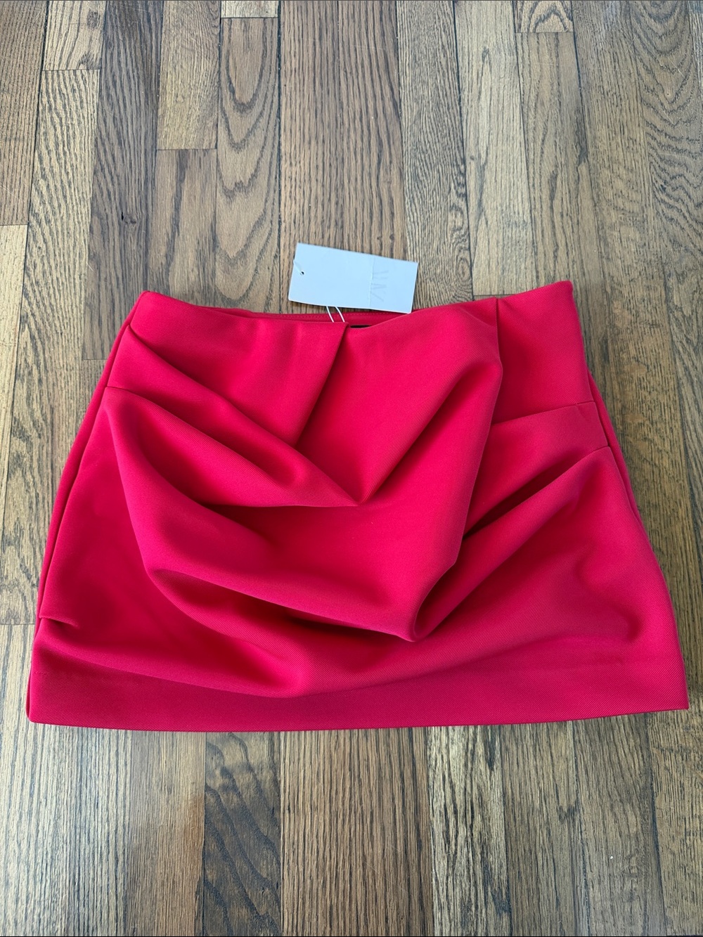 Zara Women’s Voluminous Red Mini Skirt Size L